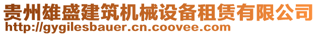 貴州雄盛建筑機(jī)械設(shè)備租賃有限公司