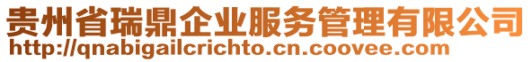 貴州省瑞鼎企業(yè)服務(wù)管理有限公司