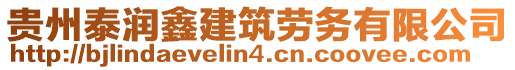 貴州泰潤(rùn)鑫建筑勞務(wù)有限公司