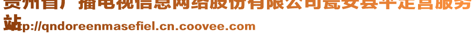 貴州省廣播電視信息網(wǎng)絡(luò)股份有限公司甕安縣平定營服務(wù)
站