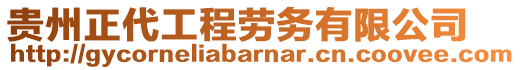 貴州正代工程勞務(wù)有限公司