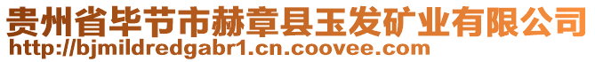 貴州省畢節市赫章縣玉發礦業有限公司