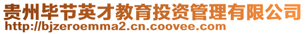 貴州畢節英才教育投資管理有限公司