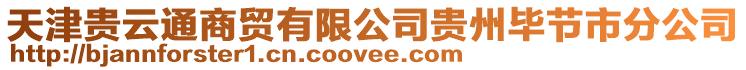 天津貴云通商貿(mào)有限公司貴州畢節(jié)市分公司