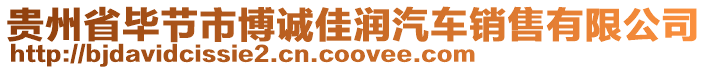 貴州省畢節(jié)市博誠(chéng)佳潤(rùn)汽車銷售有限公司