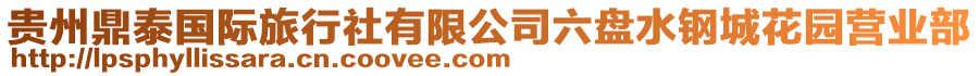 貴州鼎泰國際旅行社有限公司六盤水鋼城花園營業部