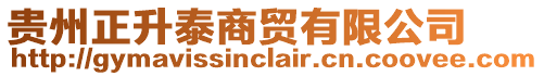 貴州正升泰商貿有限公司