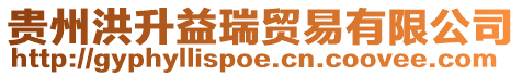 貴州洪升益瑞貿易有限公司
