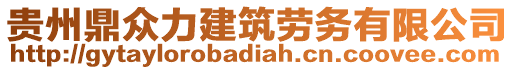 貴州鼎眾力建筑勞務(wù)有限公司