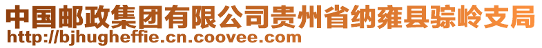 中國郵政集團有限公司貴州省納雍縣骔嶺支局