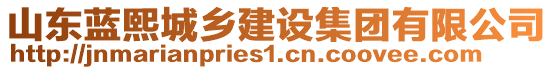 山東藍(lán)熙城鄉(xiāng)建設(shè)集團(tuán)有限公司