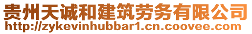 貴州天誠和建筑勞務(wù)有限公司