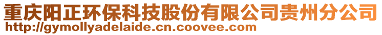 重慶陽正環(huán)保科技股份有限公司貴州分公司