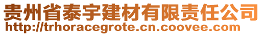 貴州省泰宇建材有限責(zé)任公司