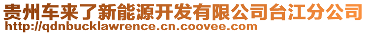 貴州車來了新能源開發(fā)有限公司臺江分公司