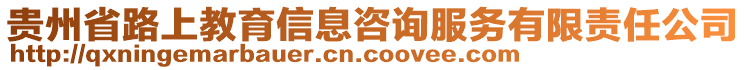 貴州省路上教育信息咨詢服務(wù)有限責(zé)任公司