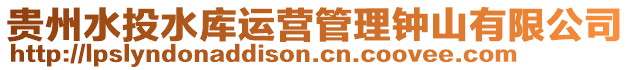 貴州水投水庫(kù)運(yùn)營(yíng)管理鐘山有限公司