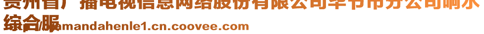 貴州省廣播電視信息網(wǎng)絡(luò)股份有限公司畢節(jié)市分公司響水
綜合服