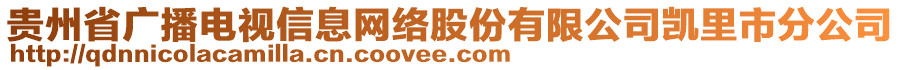 貴州省廣播電視信息網絡股份有限公司凱里市分公司