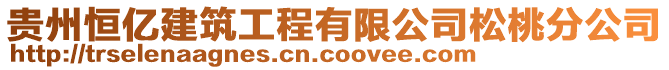 貴州恒億建筑工程有限公司松桃分公司