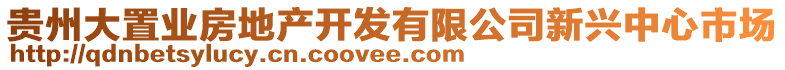 貴州大置業(yè)房地產(chǎn)開發(fā)有限公司新興中心市場