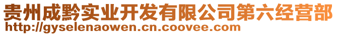 貴州成黔實業開發有限公司第六經營部