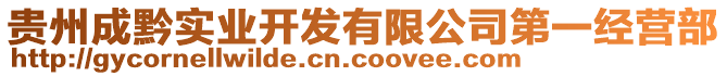 貴州成黔實業(yè)開發(fā)有限公司第一經(jīng)營部