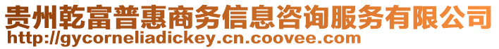 貴州乾富普惠商務(wù)信息咨詢服務(wù)有限公司