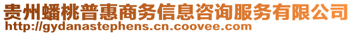 貴州蟠桃普惠商務(wù)信息咨詢服務(wù)有限公司