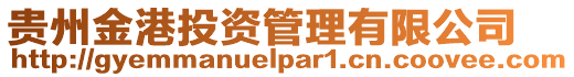 貴州金港投資管理有限公司