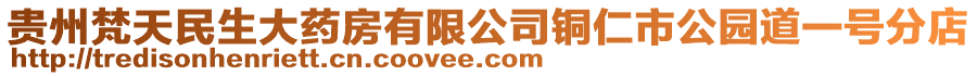 貴州梵天民生大藥房有限公司銅仁市公園道一號分店