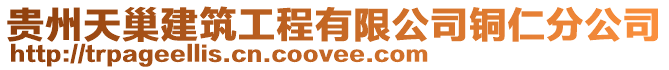 貴州天巢建筑工程有限公司銅仁分公司