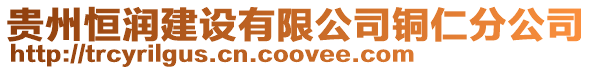 貴州恒潤建設有限公司銅仁分公司