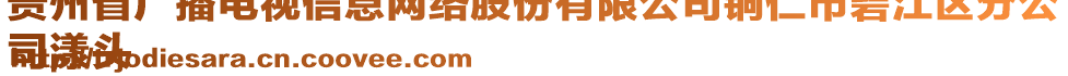 貴州省廣播電視信息網(wǎng)絡(luò)股份有限公司銅仁市碧江區(qū)分公
司漾頭