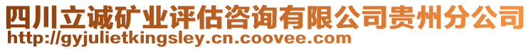 四川立誠礦業(yè)評估咨詢有限公司貴州分公司