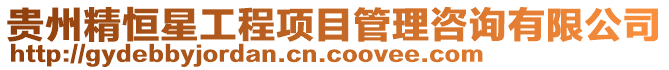 貴州精恒星工程項目管理咨詢有限公司