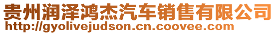 貴州潤澤鴻杰汽車銷售有限公司