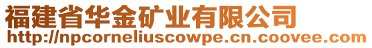 福建省華金礦業(yè)有限公司