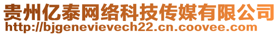 貴州億泰網(wǎng)絡(luò)科技傳媒有限公司