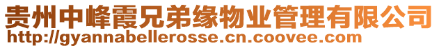貴州中峰霞兄弟緣物業管理有限公司