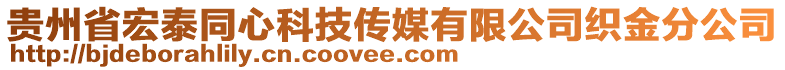 貴州省宏泰同心科技傳媒有限公司織金分公司