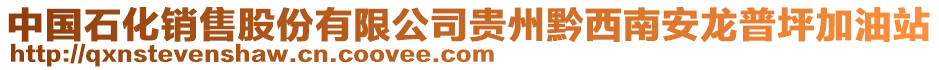 中國(guó)石化銷售股份有限公司貴州黔西南安龍普坪加油站