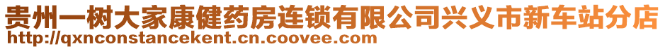 貴州一樹大家康健藥房連鎖有限公司興義市新車站分店