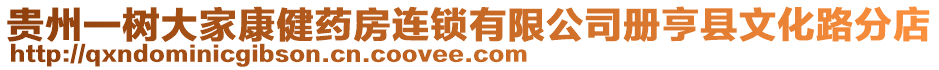 貴州一樹大家康健藥房連鎖有限公司冊亨縣文化路分店