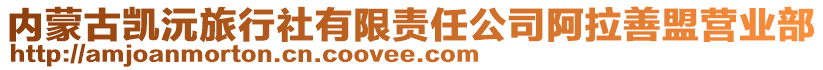 內蒙古凱沅旅行社有限責任公司阿拉善盟營業部