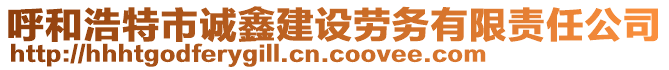 呼和浩特市誠鑫建設(shè)勞務(wù)有限責(zé)任公司