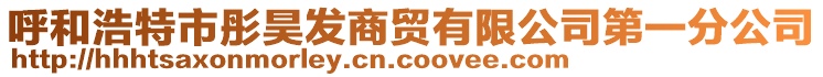 呼和浩特市彤昊發(fā)商貿(mào)有限公司第一分公司