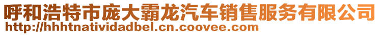 呼和浩特市龐大霸龍汽車銷售服務(wù)有限公司