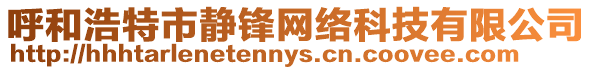 呼和浩特市靜鋒網(wǎng)絡(luò)科技有限公司