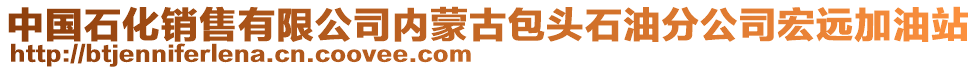 中國(guó)石化銷售有限公司內(nèi)蒙古包頭石油分公司宏遠(yuǎn)加油站